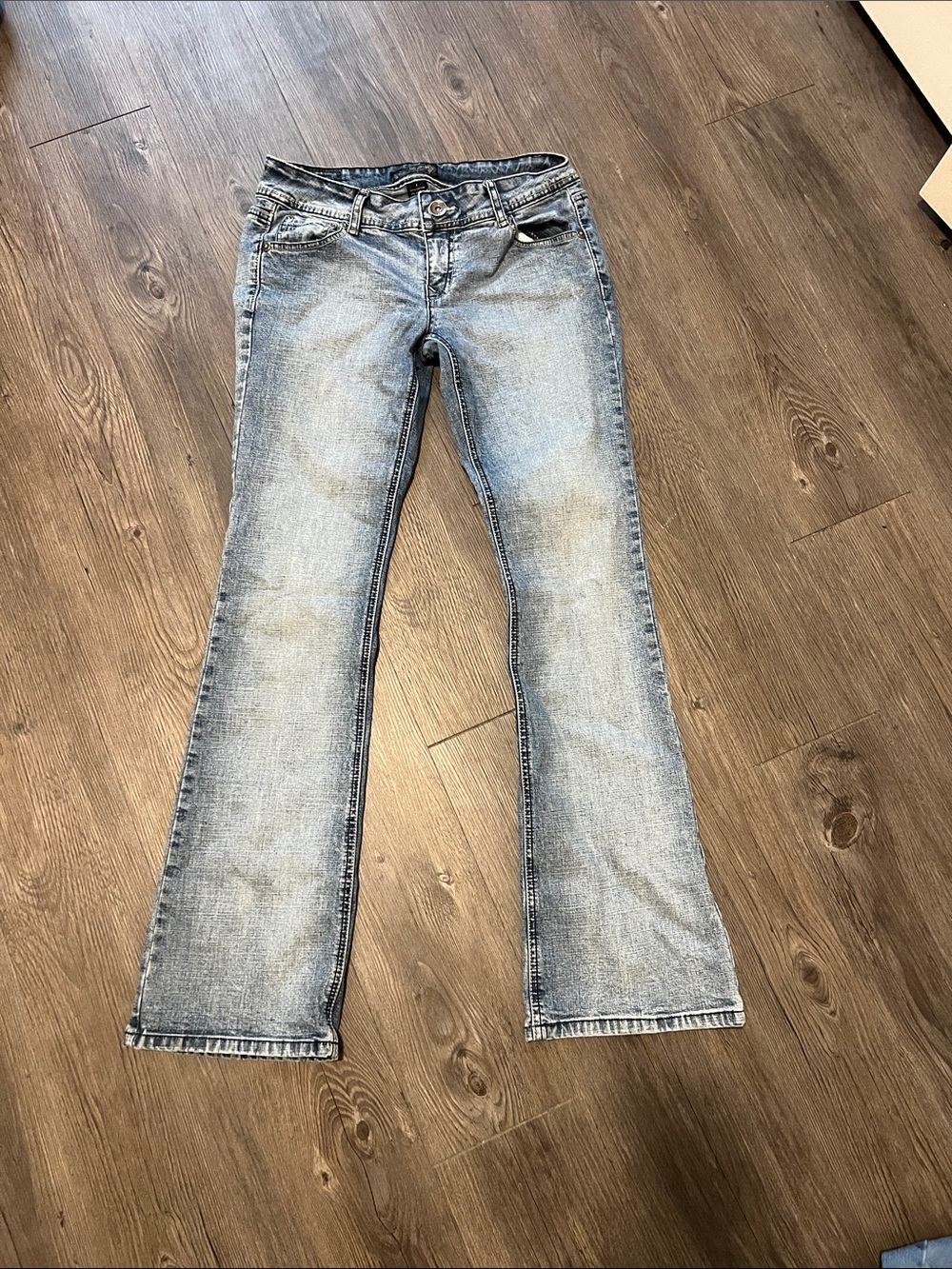 Imperial Star Light Blue Flare Jeans